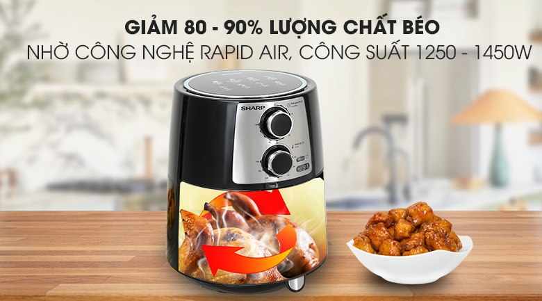 Công nghệ Rapid Nồi chiên không dầu Sharp KF-AF42MV-ST 4.2 lít