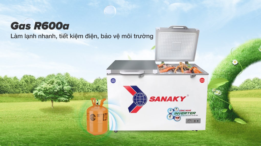 Làm lạnh nhanh, tiết kiệm điện và bảo vệ môi trường với Gas R600a