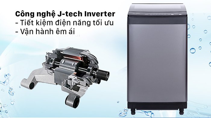 Máy giặt lồng đứng Sharp Inverter 9.5 Kg ES-X95HV-S