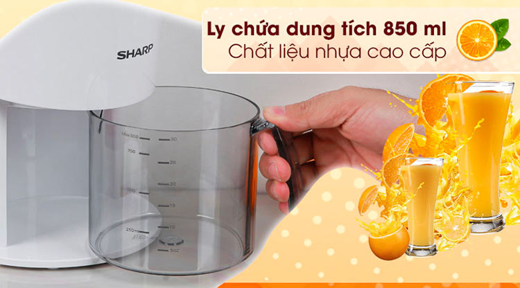 Máy Vắt Cam Sharp EJ-J408-WH - Hàng Chính Hãng