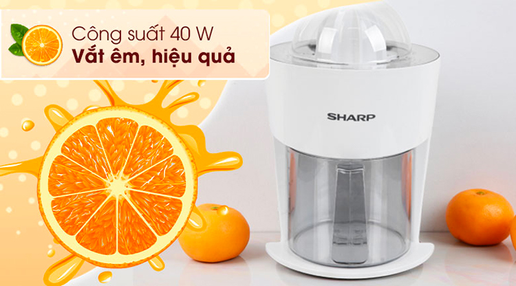 Máy Vắt Cam Sharp EJ-J408-WH - Hàng Chính Hãng