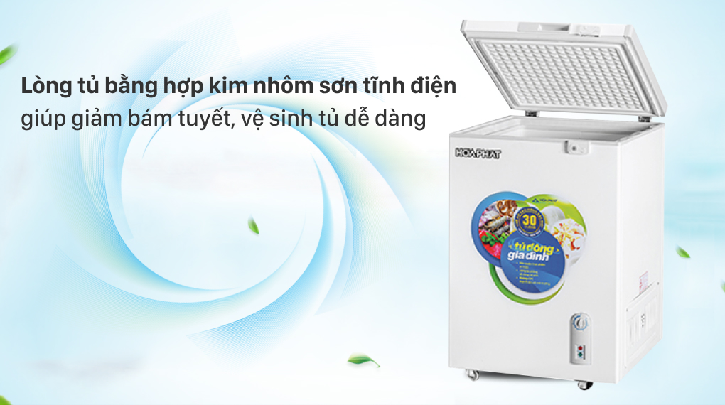 Tủ đông Hòa Phát HCF 106S1Đ - Chất liệu lòng tủ