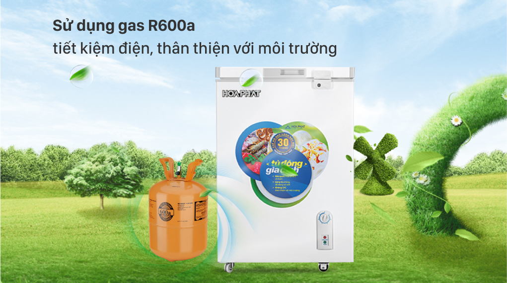 Tủ đông Hòa Phát HCF 106S1Đ - Gas R600a