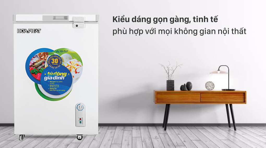 Tủ đông Hòa Phát HCF 106S1Đ - Thiết kế