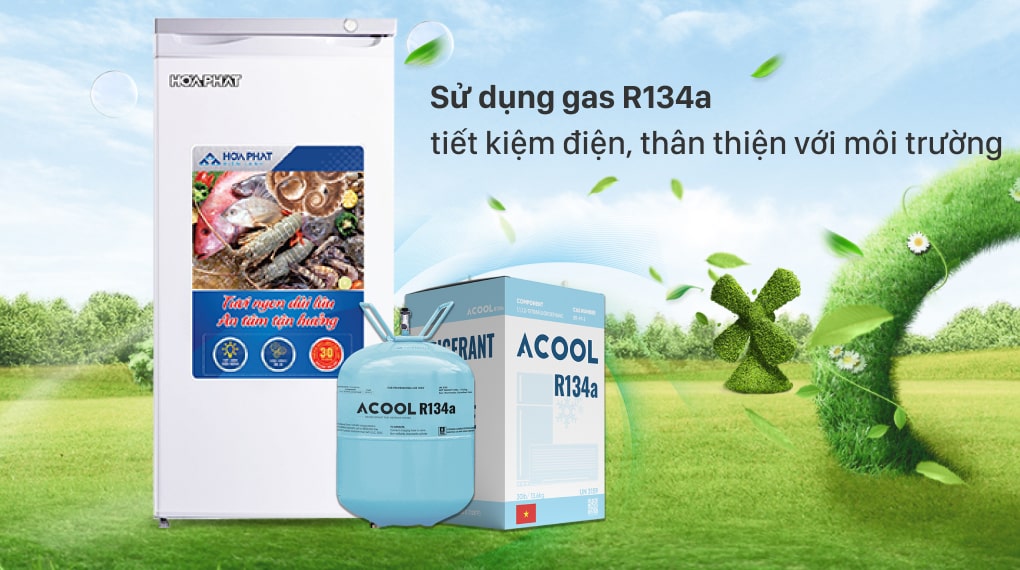 Tủ đông Hòa Phát HUF 350SR1 - Gas R134a tiết kiệm điện