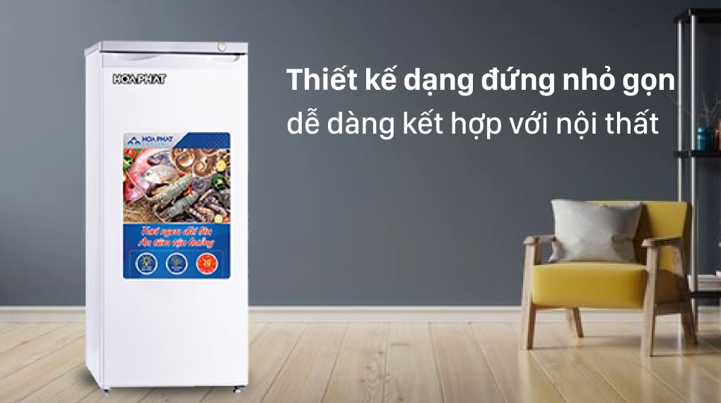 Tủ đông Hòa Phát HUF 350SR1 - Thiết kế dạng đứng nhỏ gọn