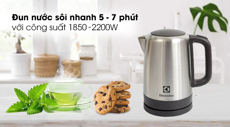 Bình đun siêu tốc Electrolux EEK1505S - Công suất bình đun.