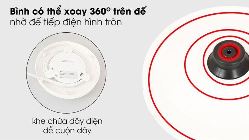 Đế tiếp điện của Ấm siêu tốc Electrolux E2EK1-100W