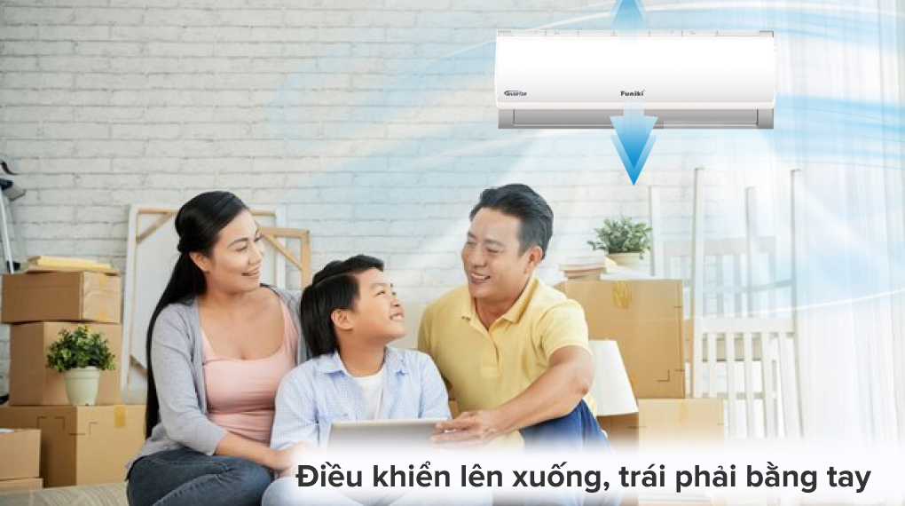 Máy lạnh Funiki Inverter 2.5 HP HIC24TMU.ST3 - Cơ chế thổi gió