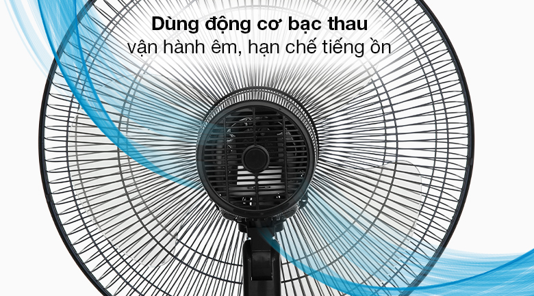 Quạt lửng Sharp PJ-L40RV-DG - Động cơ bạc thau vận hành êm ái