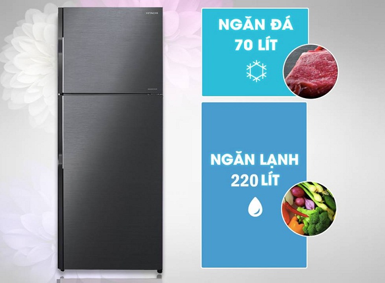 thiết kế-Tủ lạnh H350PGV7(BBK)