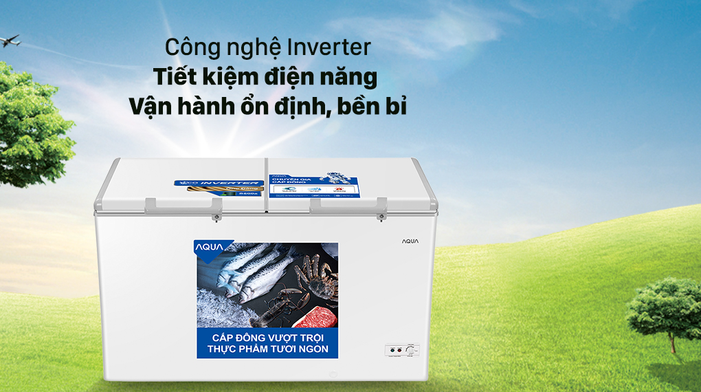 Tủ đông AQUA Inverter 295 lít AQF-C4202E - Công nghệ Inverter tiết kiệm điện