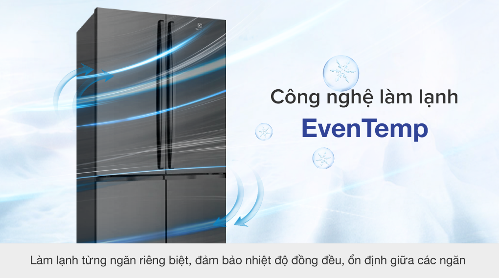 Tủ lạnh Electrolux Inverter 541 lít EQE6000A-B - Hệ thống làm lạnh EvenTemp